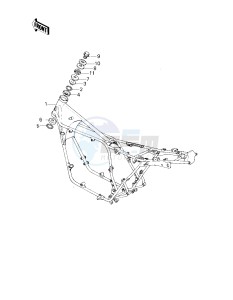 KZ 750 G [LTD II] (G1) [LTD II] drawing FRAME