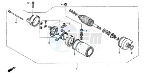 CB600F CB600F drawing STARTING MOTOR