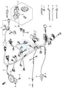 DL650 (E2) V-Strom drawing WIRING HARNESS (MODEL K4 E2,E19)