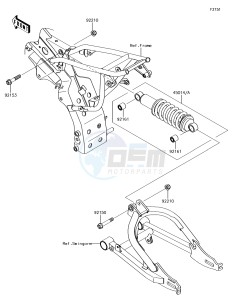 KLX110 KLX110CFF EU drawing Suspension/Shock Absorber