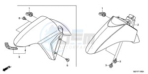 NSC50T2E NSC50T2E UK - (E) drawing FRONT FENDER