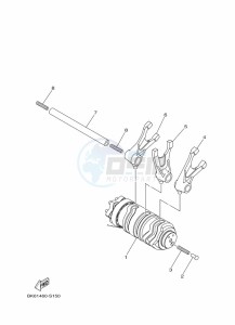 YZF125-A YZF-R125 (BNU1) drawing SHIFT CAM & FORK