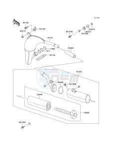 KX 100 C [KX100] (C1-C3) [KX100] drawing MUFFLER-- S- -