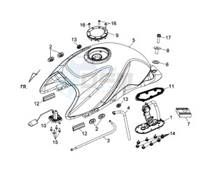 WOLF 250EFI drawing FUEL TANK - FUEL CUT