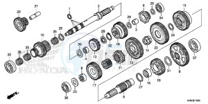 TRX500FA5H TRX500FA ED drawing TRANSMISSION