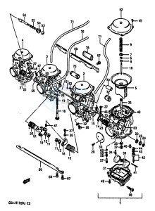 GSX-R1100 (G-H-J) drawing CARBURETOR (MODEL J)