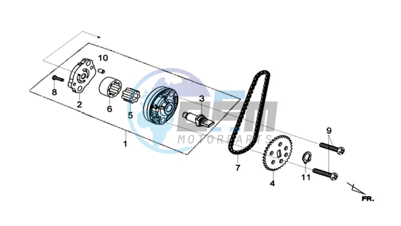 OIL PUMP / V-BELT OIL PUMP