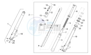 RSV 1000 Tuono drawing Front fork I