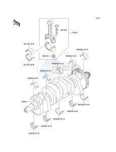 ZR 1000 A [Z1000] (A6F-A6F) A6F drawing CRANKSHAFT