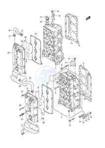 DF 250 drawing Cylinder Head