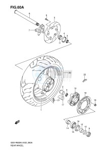 GSX-R600 (E2) drawing REAR WHEEL (GSX-R600XK5 U2XK5 U3XK5)