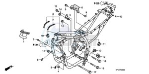 XL125VA E / MKH drawing FRAME BODY