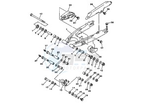 DT R 125 drawing REAR ARM