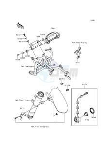 NINJA 250SL ABS BX250BGF XX (EU ME A(FRICA) drawing Meter(s)