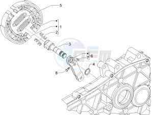 S 50 2T UK drawing Rear brake - Brake jaw