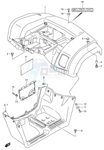 LT-F400 (P3-P28) drawing REAR FENDER (MODEL K4 K5 K6 K7)