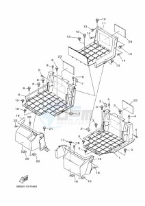 YXC700E YX70CPM (BHE2) drawing STAND & FOOTREST 2