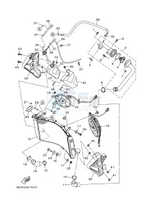 MTN1000 MTN-1000 MT-10 (B67G) drawing RADIATOR & HOSE