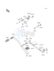 VN 900 B [VULCAN 900 CLASSIC] (6F-9F) B6F drawing GEAR CHANGE MECHANISM