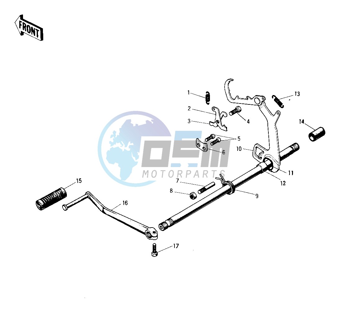 GEAR CHANGE MECHANISM -- 71 F81M- -