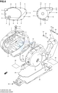 VL800 (E2) VOLUSIA drawing CRANKCASE COVER