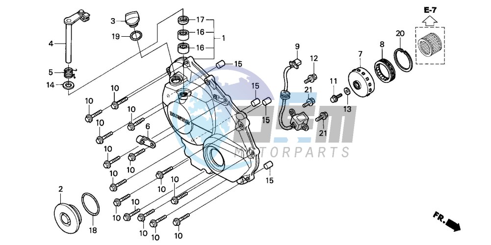 RIGHT CRANKCASE COVER