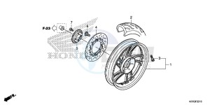 SH125DG SH125D E drawing REAR WHEEL