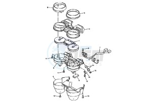 XJR 1300 drawing METER