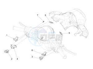 LX 125 4T 3V ie Taiwan drawing Selectors - Switches - Buttons