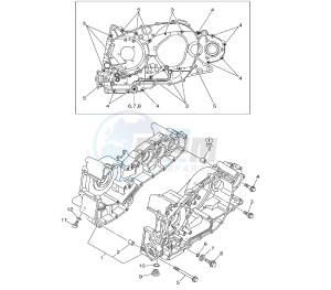 XP T-MAX 500 drawing CRANKCASE