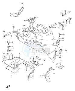 VL1500 (E2) drawing FUEL TANK