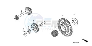 CB600F39 Spain - (SP / ST) drawing STARTING DRIVEN GEAR