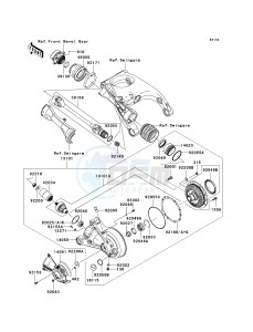 ZG 1400 A [CONCOURS 14 ABS] (8F-9F) A9F drawing DRIVE SHAFT_FINAL GEAR