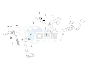 Medley 125 4T ie ABS (EMEA) drawing Stand/s