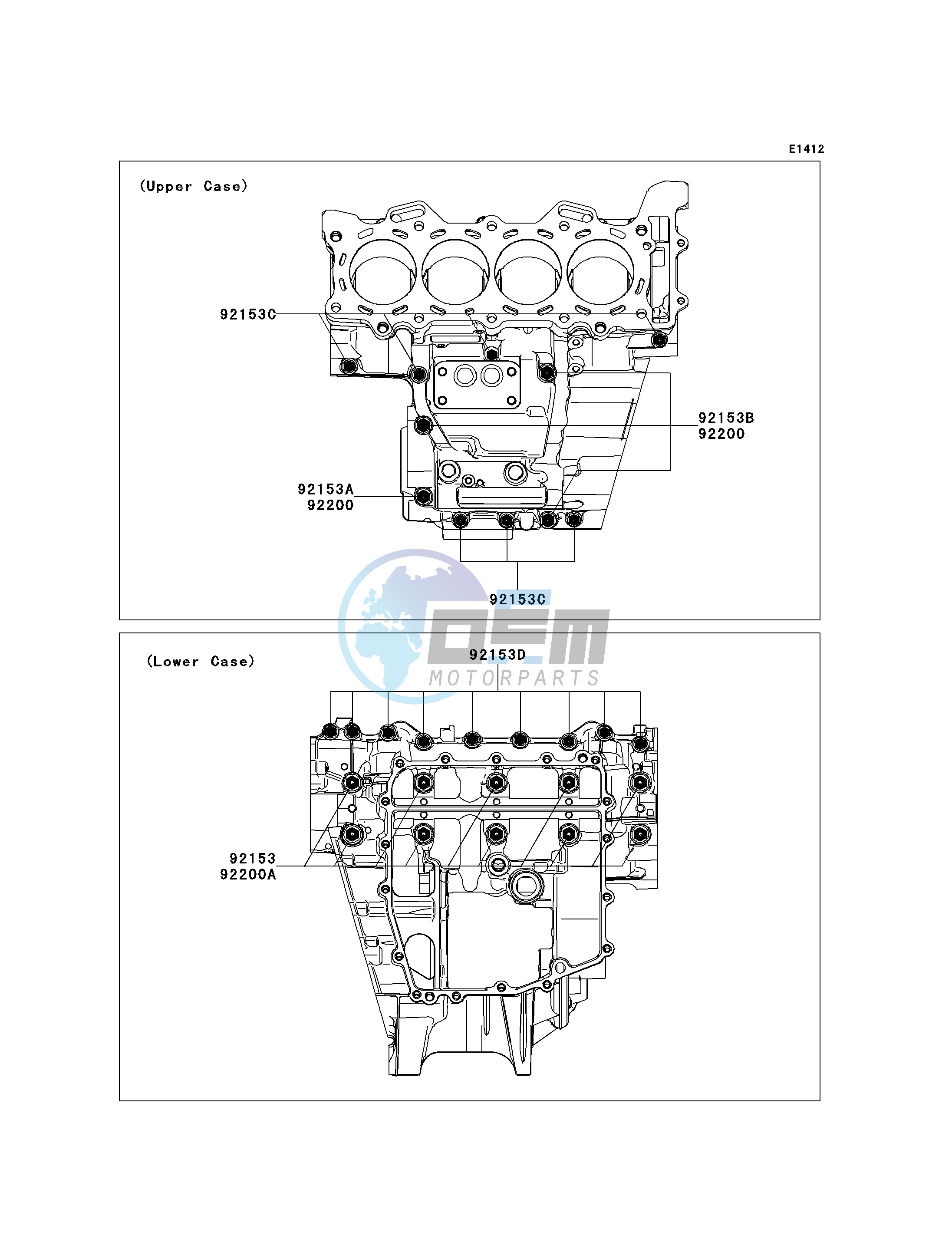 CRANKCASE BOLT PATTERN