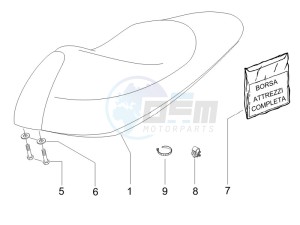 Runner 50 Pure Jet ST drawing Saddle seats - Tool roll