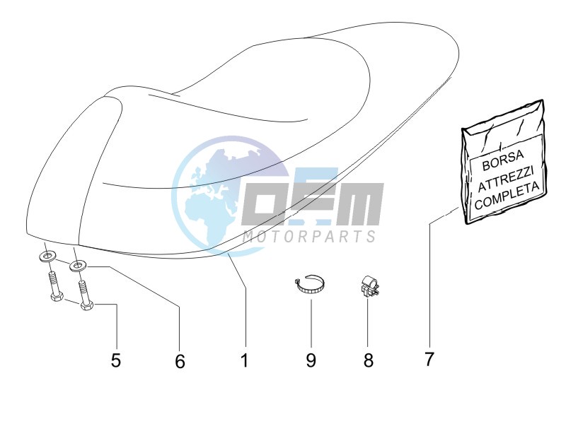 Saddle seats - Tool roll