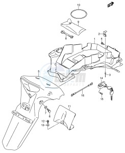 DL1000 (E2) V-Strom drawing REAR FENDER