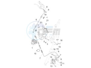 Liberty 150 iGet 4T 3V ie ABS (EMEA) drawing Brakes pipes - Calipers (ABS)