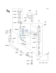 VN 800 C [VULCAN 800 DRIFTER] (C1 CAN ONLY-C2) [VULCAN 800 DRIFTER] drawing REAR MASTER CYLINDER