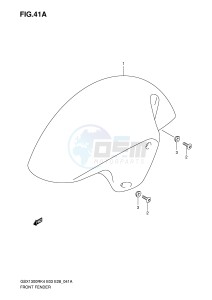 GSX1300R (E3-E28) Hayabusa drawing FRONT FENDER (MODEL K5 K6)