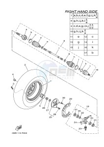 YXE700E YXE70WPXG WOLVERINE R-SPEC EPS (2MB3) drawing FRONT WHEEL 2