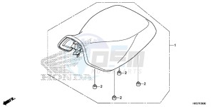 TRX420FM1G TRX420 Europe Direct - (ED) drawing SEAT