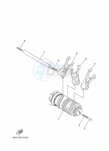 YZF125-A YZF-R125 (B5G2) drawing SHIFT CAM & FORK