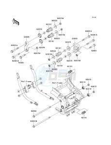 ZX 1200 C [NINJA ZZR 1200] (C1-C4) [NINJA ZZR 1200] drawing ENGINE MOUNT