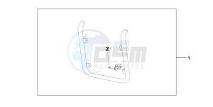 VT750C drawing CHROME RADIATOR