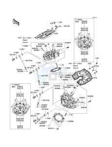 VN 2000 H [VULCAN 2000 CLASSIC] (8F-9F) H8F drawing CYLINDER HEAD