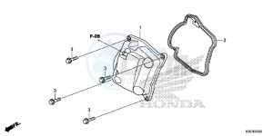 WW125EX2F PCX125 - WW125 UK - (E) drawing CYLINDER HEAD COVER