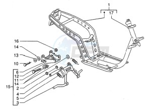 Zip 50 SP H2O Liquid cooling drawing Chassis - Central stand