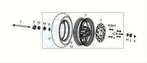 E-XPRO (EH4LW2-EU) (M0) drawing FRONT WHEEL